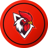 Roosters Badge Circle Center